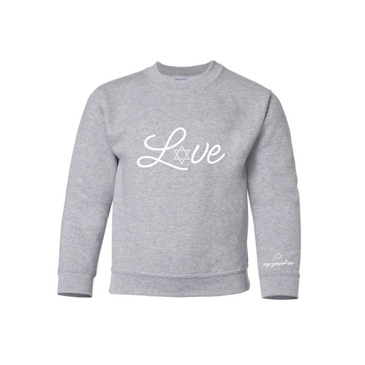 Love Crewneck Kids Sweatshirt