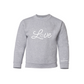 Love Crewneck Kids Sweatshirt